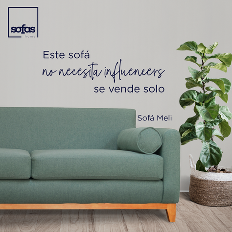 Sofá Meli Felpa  Verde 3 Cuerpos-1