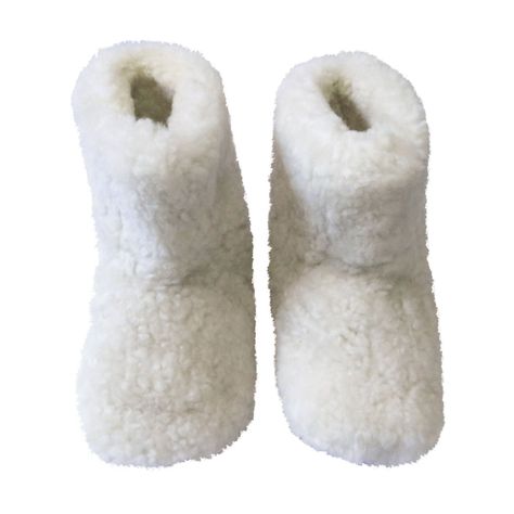 Pantufla Botín De Lana De Oveja -1