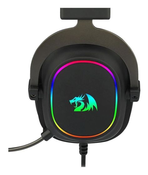 Audífonos gamer Redragon Zeus X negro con luz rgb-4