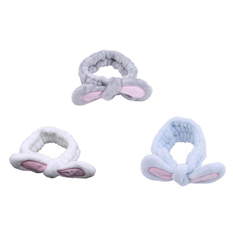 Set de 3 Cintillos Spa y Maquillaje Orejitas de Conejo-0