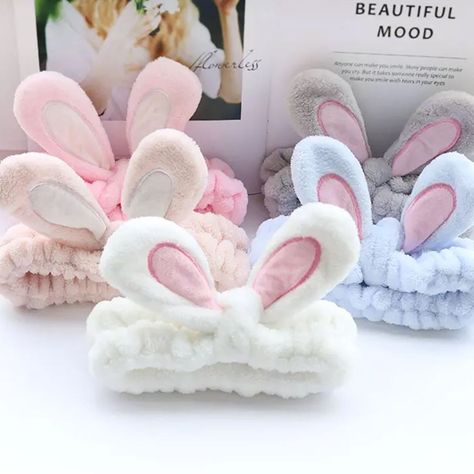 Set de 3 Cintillos Spa y Maquillaje Orejitas de Conejo-1