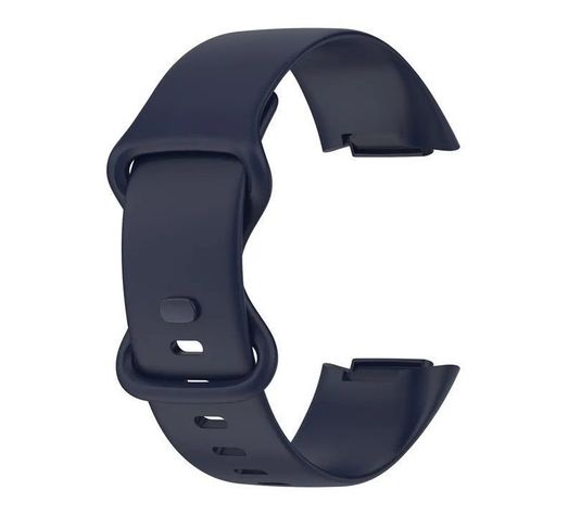 Correa Silicona Compatible Fitbit Charge 5  23mm Azul Oscuro-0