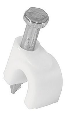 Grapas Grampas Para Cable 6mm Con Clavo Volteck 20unidades-2