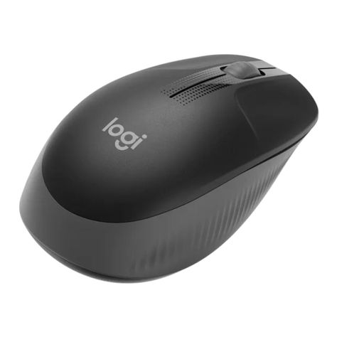 Mouse Inalambrico 3 Botones 1000 DPI Negro Full Size M190 Logitech-2