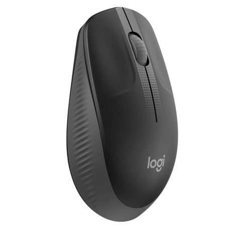 Mouse Inalambrico 3 Botones 1000 DPI Negro Full Size M190 Logitech-1