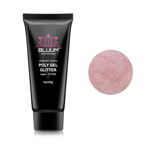 Polygel Glitter 14 60gr - Gel Para Uñas-0