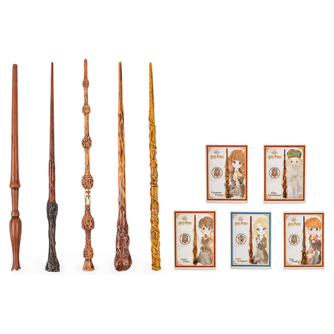 Varita Mágica Hermione Granger 30 cm Con Tarjeta de Hechizos-3