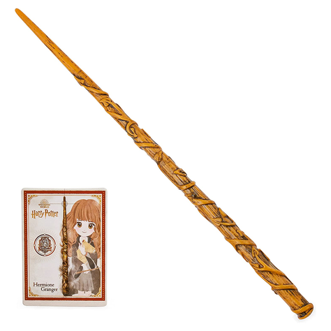Varita Mágica Hermione Granger 30 cm Con Tarjeta de Hechizos-2