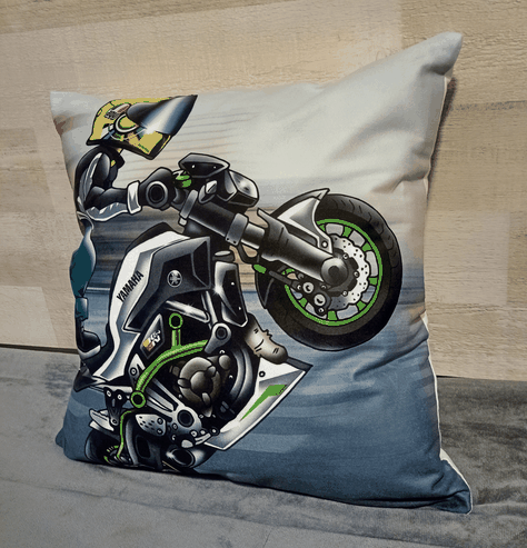 Cojín Felpa 45x45 cm De Moto Yamaha Extra Suave -2