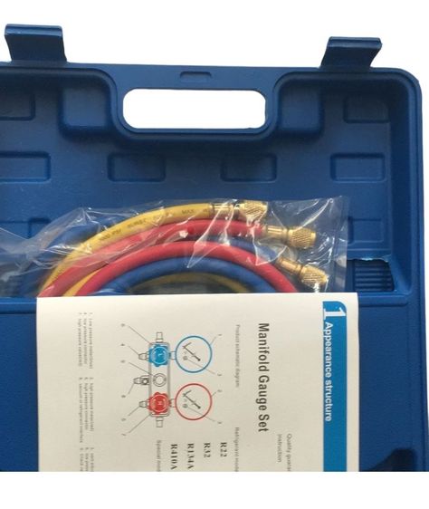MANIFOLD MANOMETRO AUTOMOTRIZ R134 INCLUYE ACOPLES -2