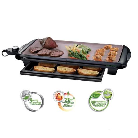 Parrilla Oster® con recubrimiento Bioceramic™ CKSTGRFM18W-1