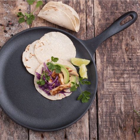 Plancha Pancakes Hierro Fundido Redonda 26.6 cm Esmaltada-1
