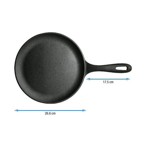 Plancha Pancakes Hierro Fundido Redonda 26.6 cm Esmaltada-2