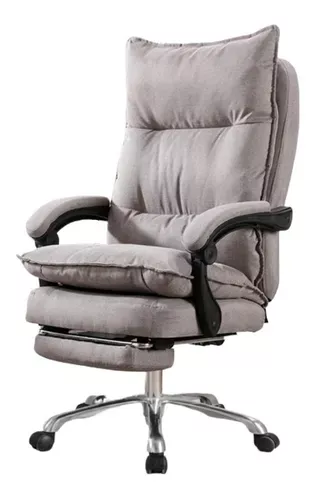Silla Jefe De Tela Oficina Con Reposapiés-0