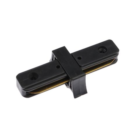 Pack 5 Conectores Para Carril Monofásico De Iluminación LED "Recto" Negro-1