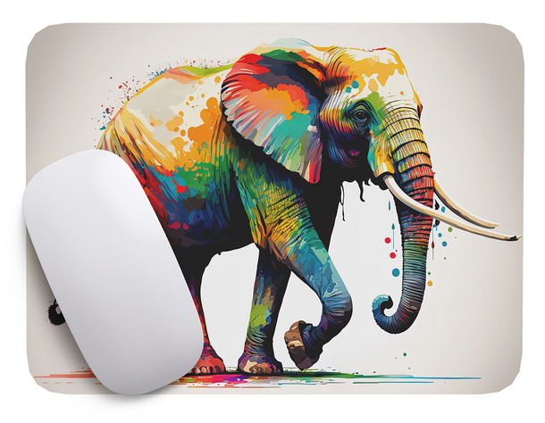 Mouse Pad Elefante Arte de animales - 17cm X 21cm D18-1