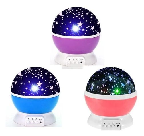 Lampara Led Espantacucos Proyector Luz Estrellas Mesa Niños-19