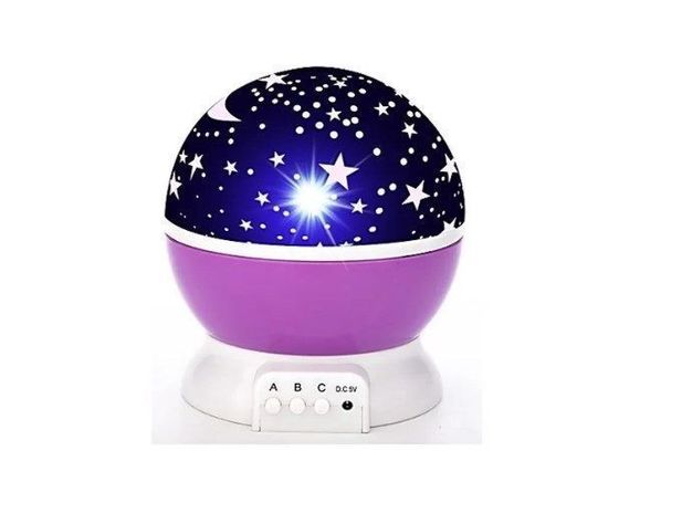 Lampara Led Espantacucos Proyector Luz Estrellas Mesa Niños-8