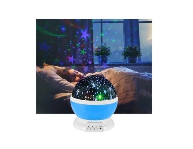 Lampara Led Espantacucos Proyector Luz Estrellas Mesa Niños-17