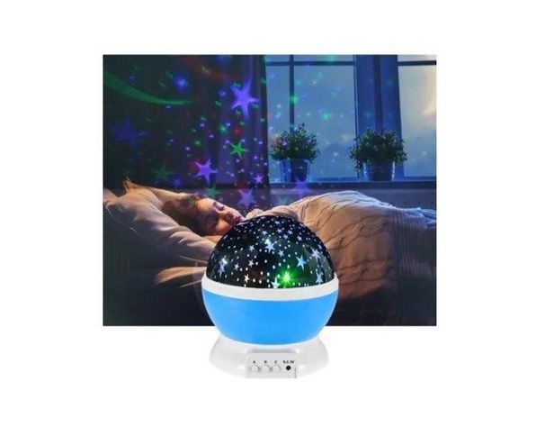 Lampara Led Espantacucos Proyector Luz Estrellas Mesa Niños-12