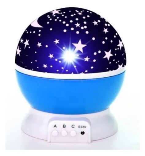 Lampara Led Espantacucos Proyector Luz Estrellas Mesa Niños-2