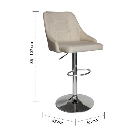 Pack 2 Pisos Bar Taburete Orion Beige-2
