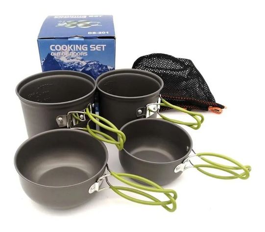 Pack 4 Ollas Camping Para Cocinar -1
