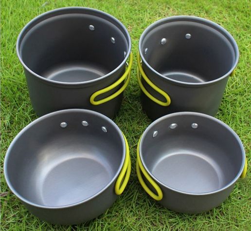 Pack 4 Ollas Camping Para Cocinar -3