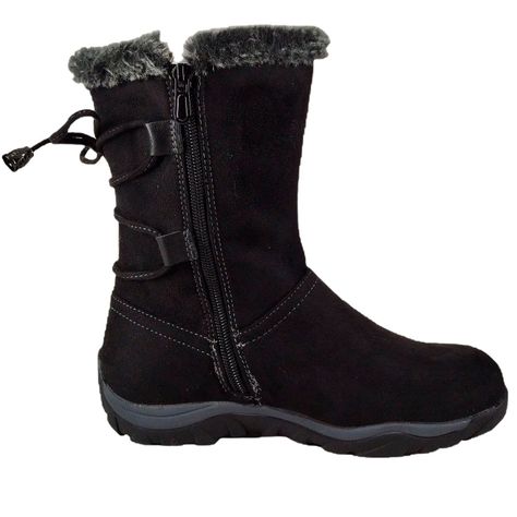 Bota de Mujer Negro Taco Chino-4