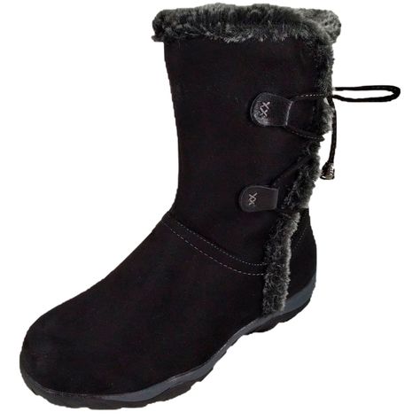 Bota de Mujer Negro Taco Chino-2