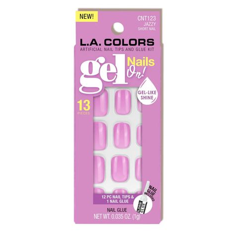 Set de Uñas Gel Press On "Jazzy" L.A Colors-0