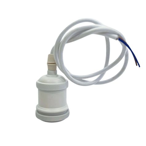 Soquete E-27 Retro Blanco Vintage-1