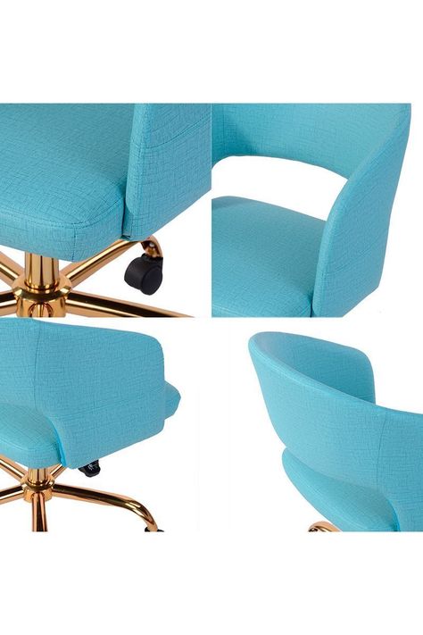 Silla de Escritorio New Cronwell Celeste-4