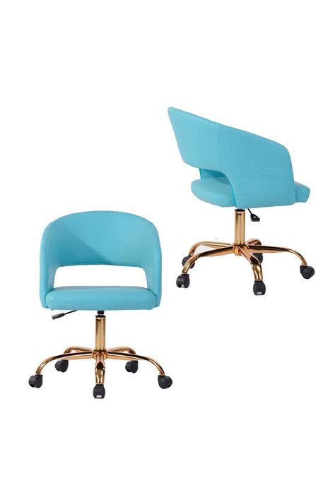 Silla de Escritorio New Cronwell Celeste-3