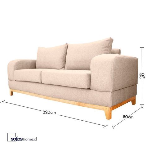 Sofá Basalto Chenille Tipo Lino Beige 3 Cuerpos-4