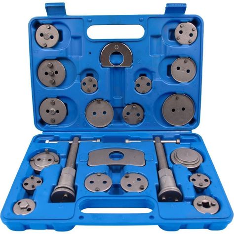Kit  Para Comprimir Piston Caliper Calibrar Frenos 18 Piezas-0