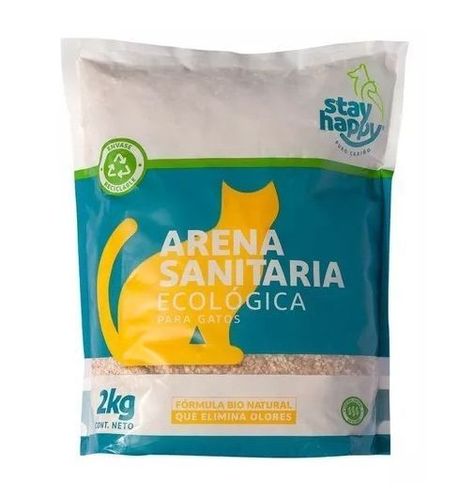 Arena Ecológica Sanitaria 2kg Gato + Hamster + Cuy + Conejo-0