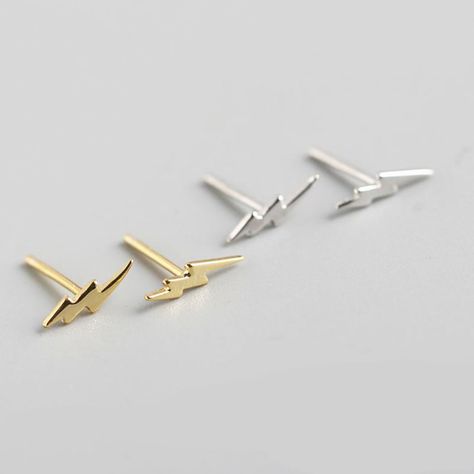 Aros Aritos Rayo Plata Bañado Oro - Mabelita-2