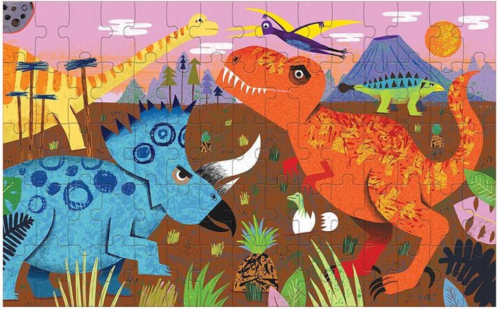 PUZZLE 75PCS LENTICULAR, RUGIDO DE DINOSAURIO-1