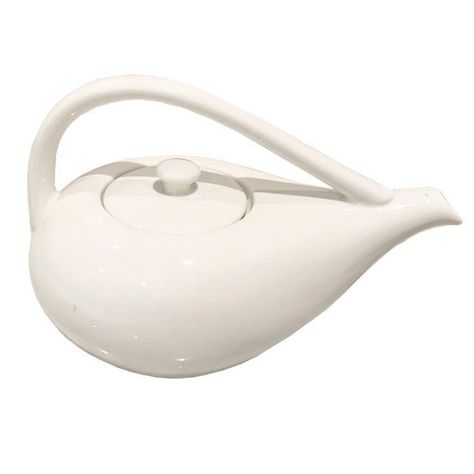 Tetera Blanca de Porcelana-0
