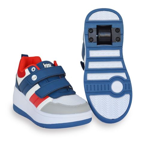 Zapatillas Niños con Ruedas Azul-0
