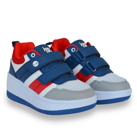 Zapatillas Niños con Ruedas Azul-3