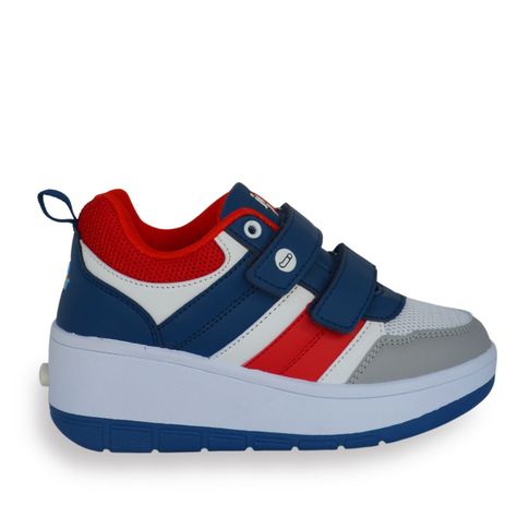 Zapatillas Niños con Ruedas Azul-1