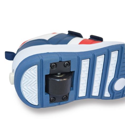 Zapatillas Niños con Ruedas Azul-2