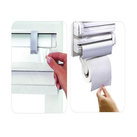 Dispensador Porta Rollo de Papel Triple Para Cocina -2