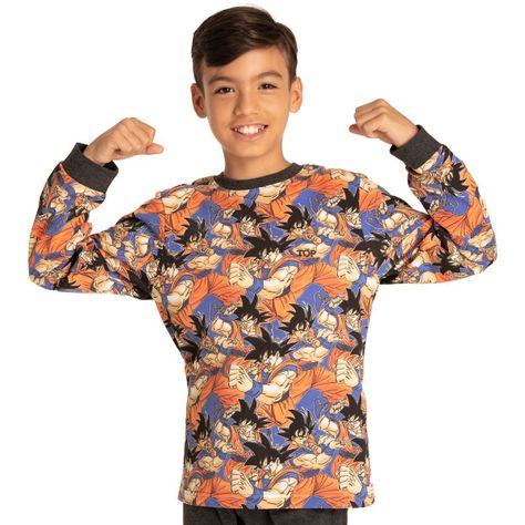 Pijama Niño Invierno Dragon Ball Z Goku C1 Top-2