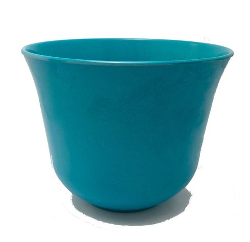 SET 2 MACETA BIO CURVO TURQUESA 16,5X13-0