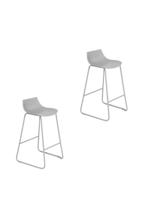 Pack 2 Sillas de Bar Vegas Gris-1