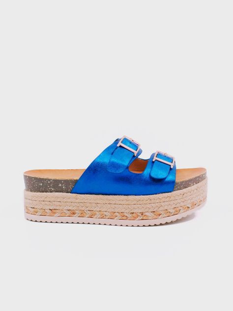Sandalia Finix Azul Stylo Shoes-4