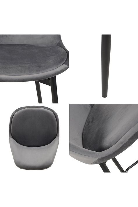 Pack 2 Sillas de Bar Atlanta Gris-4